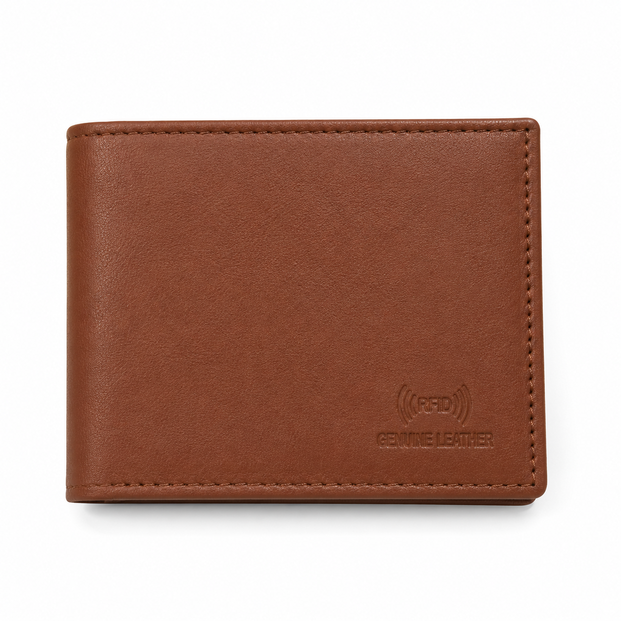 Men’s Genuine Leather Bifold Wallet with RFID Blocking, Coin Pocket & Multiple Card Slots – Brown Leather Wallet for Men