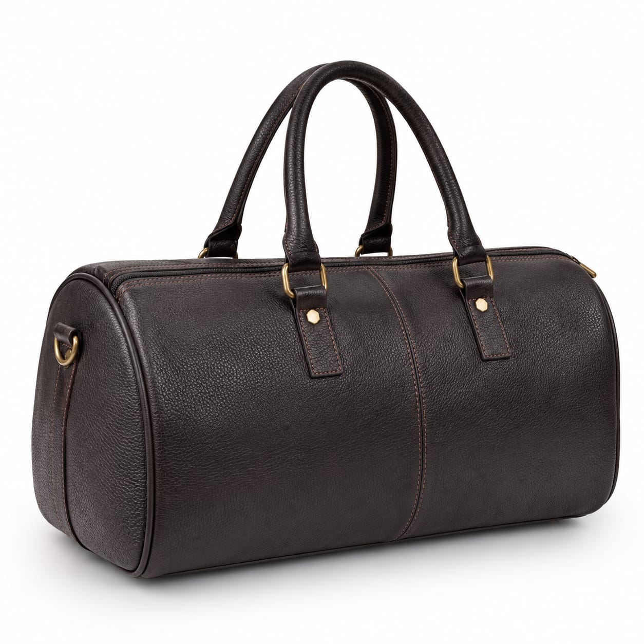 Luxcariiy Genuine Leather Duffle Bag for Men & Women – Premium Large Leather Travel, Weekender, Overnight & Carry On Duffel Bag with Shoulder Strap